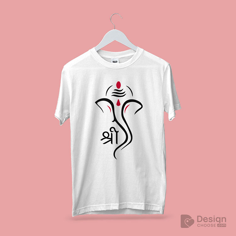 Shree Ganesh Print Ready Tshirt Design