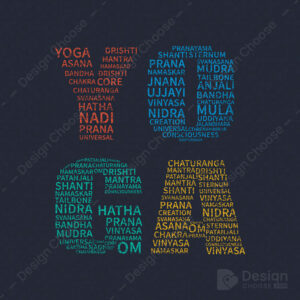 Everyday Yoga typography Tshirt Design